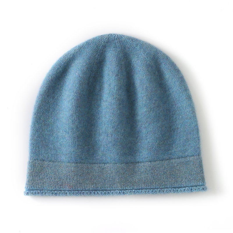 Beanie Cuffed Knit - 「ユニセックス 100% カシミア冬用ビーニー - 柔らかくて暖かいニットキャップ、男性と女性用、高級サーマルハット、エレガントな伸縮性のある袖口デザイン」