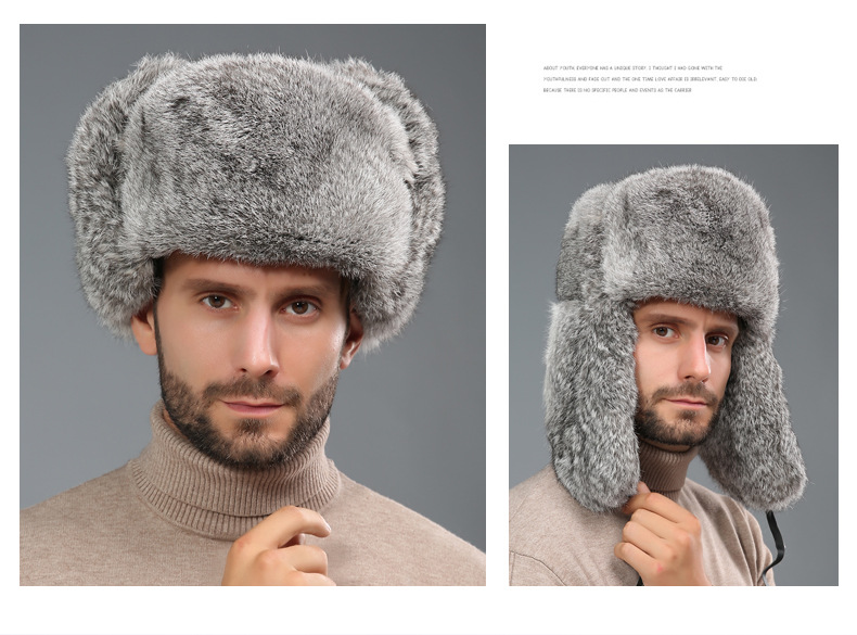 Trapper Hat Ear Flap - ボンバーハット ファッション 中国 東北 大きな花柄キャップ 冬
