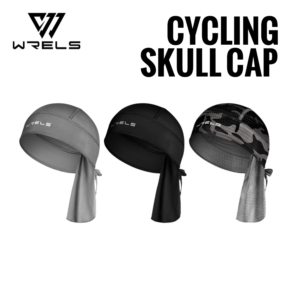 Skull Cap Helmet Liner - WRELS サイクリング帽子ヘルメット下速乾性夏冷却ヘルメットライナーオートバイヘッドラップバンダナスカルキャップ MTB 自転車キャップ