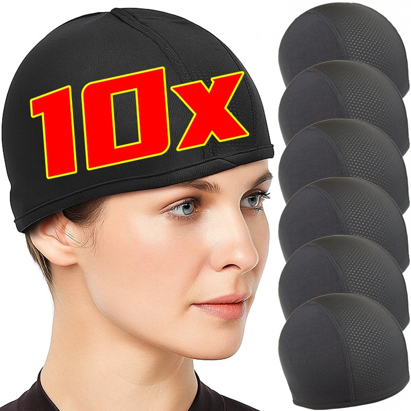 Skull Cap Helmet Liner - ヘルメットインナー冷却キャップ吸汗スカルキャップヘルメット下ビーニーオートバイ乗馬アウトドアスポーツ通気性帽子