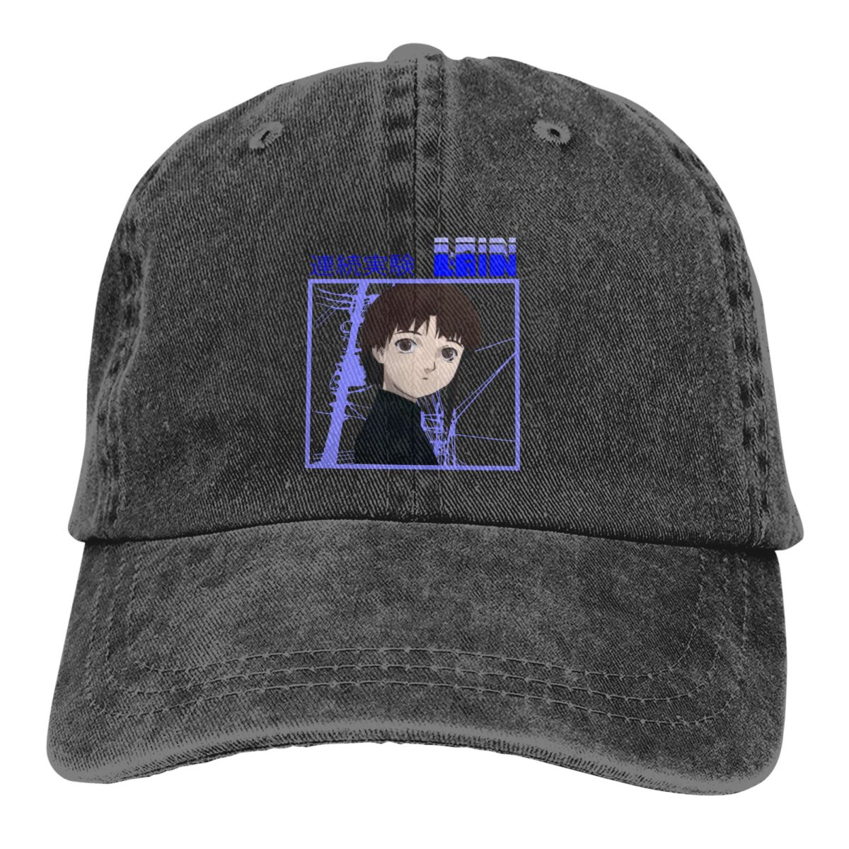 Golf Cap Dad - ウォッシュメンズ野球帽,青,フラップ,お父さんの帽子,シリアルlain,ゴルフ