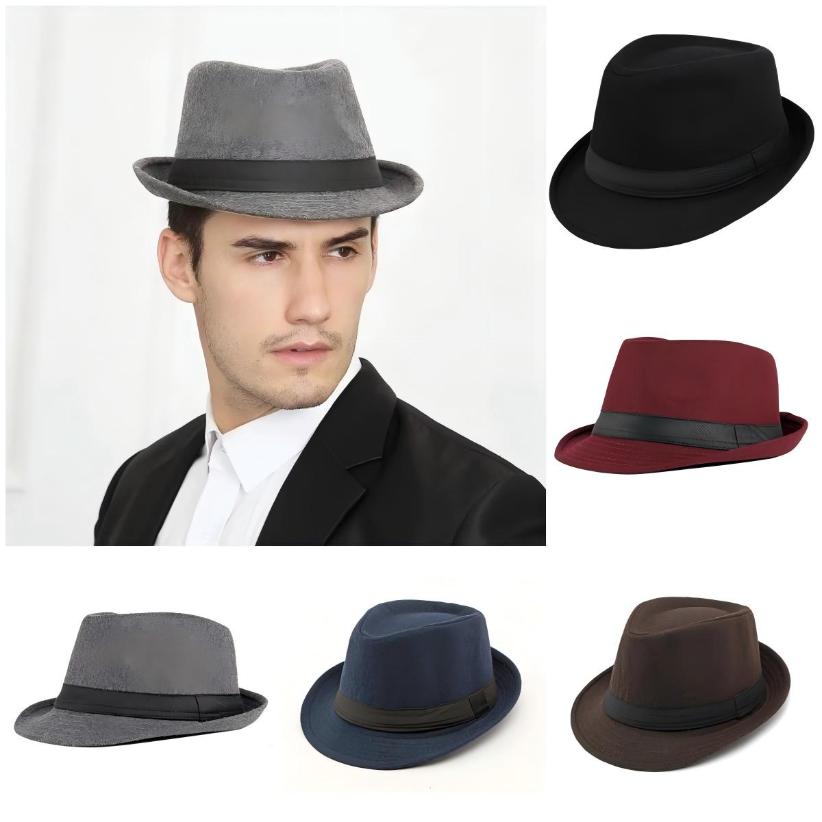 Fedora Hat Wool - 帽子 メンズ 秋冬新作 ブリティッシュスタイル メンズ ジャズハット