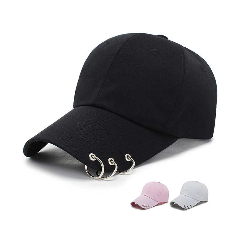 Dad Hat Cotton - スナップバックハット ユニセックス リングサークル付き、調節可能なベースボールキャップ メンズ レディース、ユニークなヒップホップスタイル Kpop
