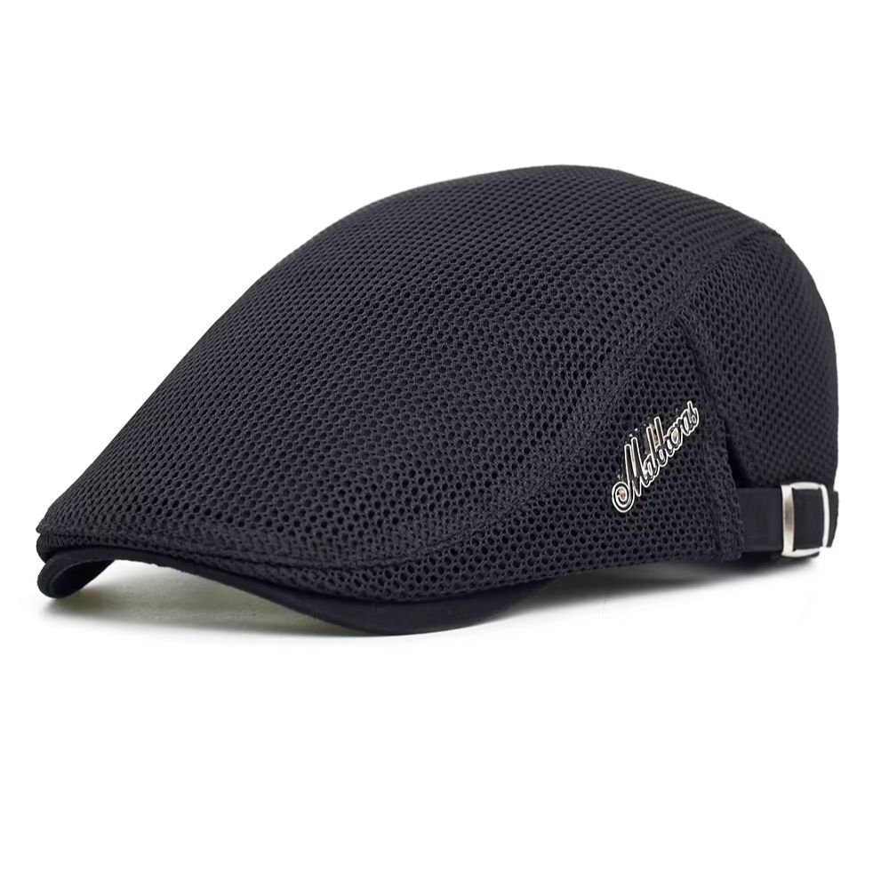 Newsboy Cap Ivy - 春夏通気性メッシュニュースボーイキャップ男性女性カジュアルベレー帽フラットアイビーキャップソフトソリッドドライビングファッションピークキャップユニセックス
