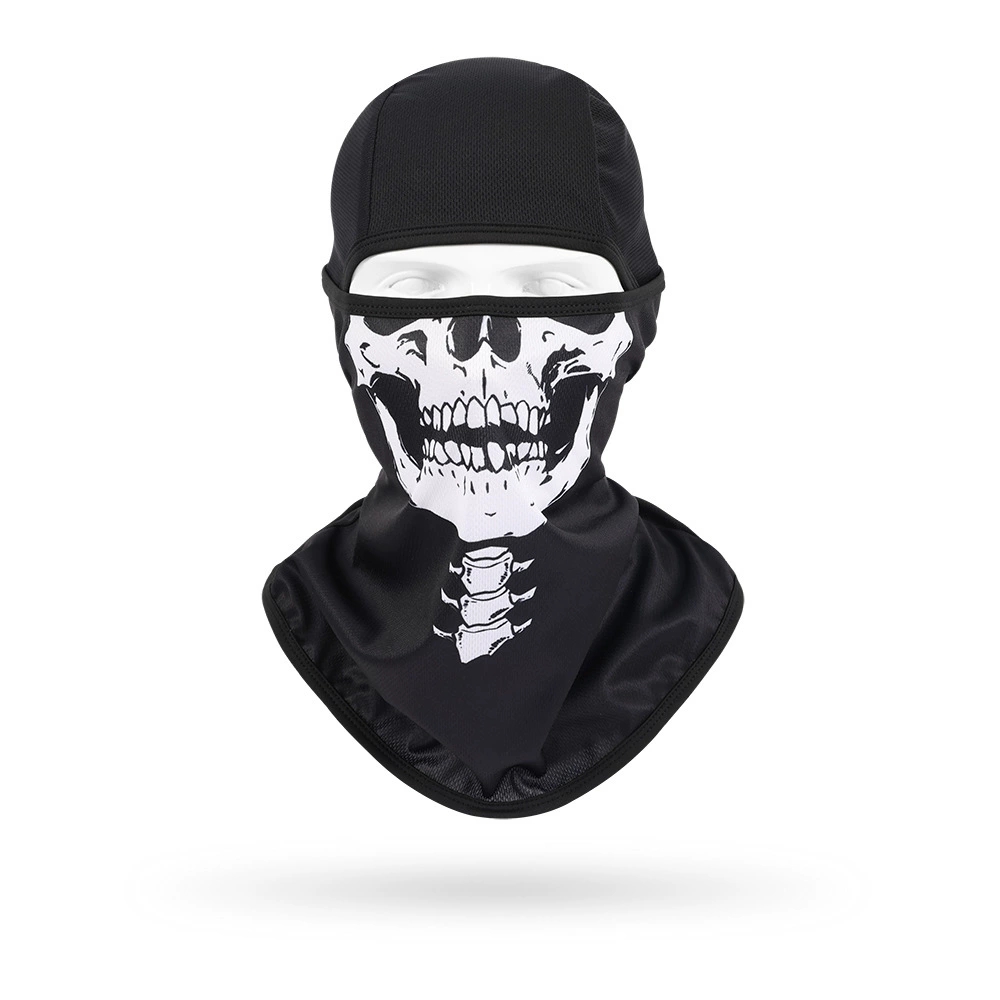 Skull Cap Helmet Liner - メンズスカルバラクラバヘルメットライナー通気性フルフェイスマスク防風防塵キャップオートバイトペンムカライダーサイクリングヘッドカバー