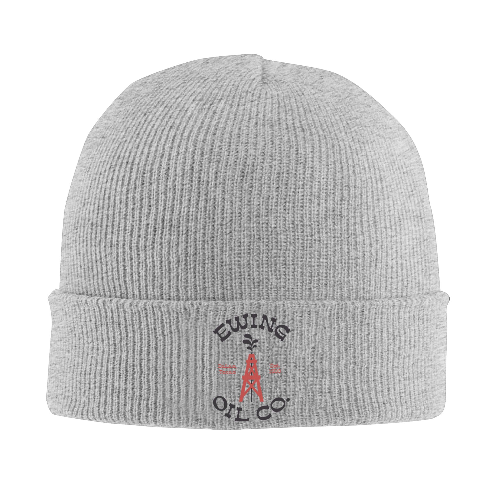 Beanie Cuffed Knit - Ewing Oil Co. ダラス 70年代のテレビ番組アクセサリー 暖かい冬用リブニットカフ付きビーニー