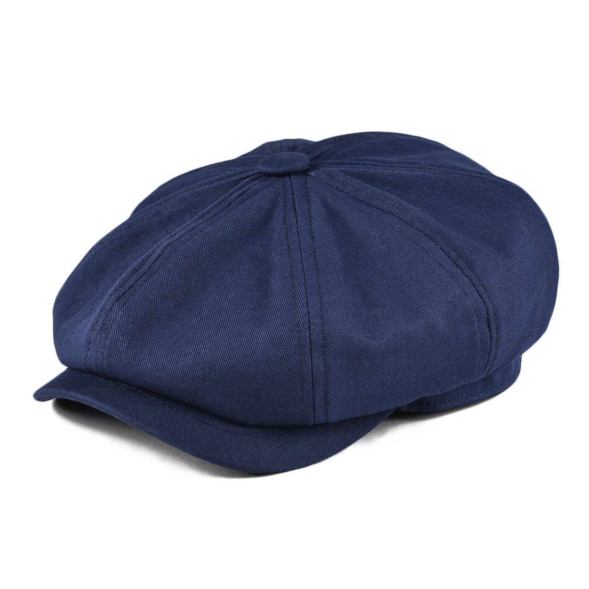 Newsboy Cap Ivy - BOTVELA メンズ ニュースボーイキャップ ツイルコットン 8パネルハット フラット