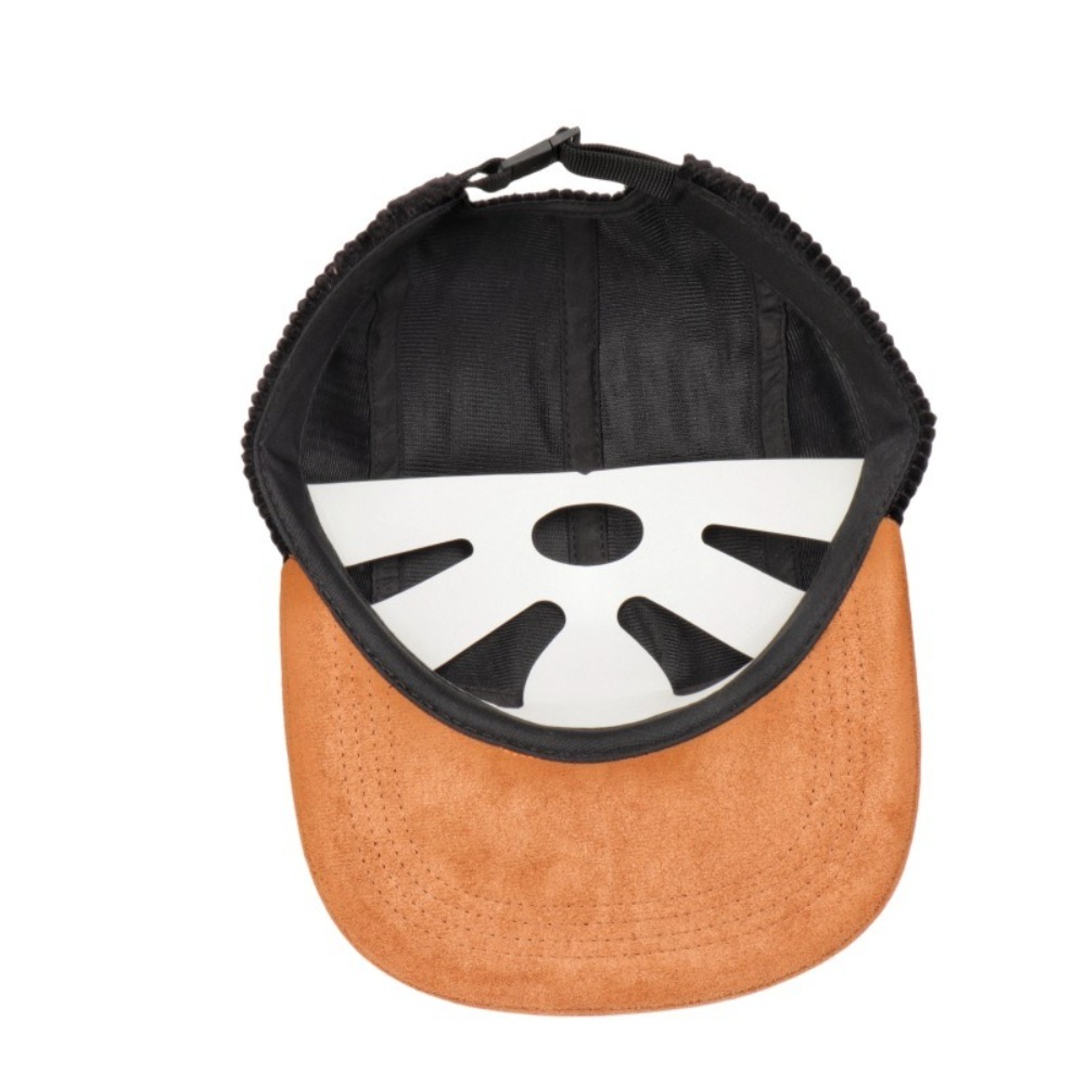 Corduroy Cap 5 Panel - カジュアルレトロフラットブリム野球帽5パネルコーデュロイサンハット調整可能ヒップホップスケートボードキャップ