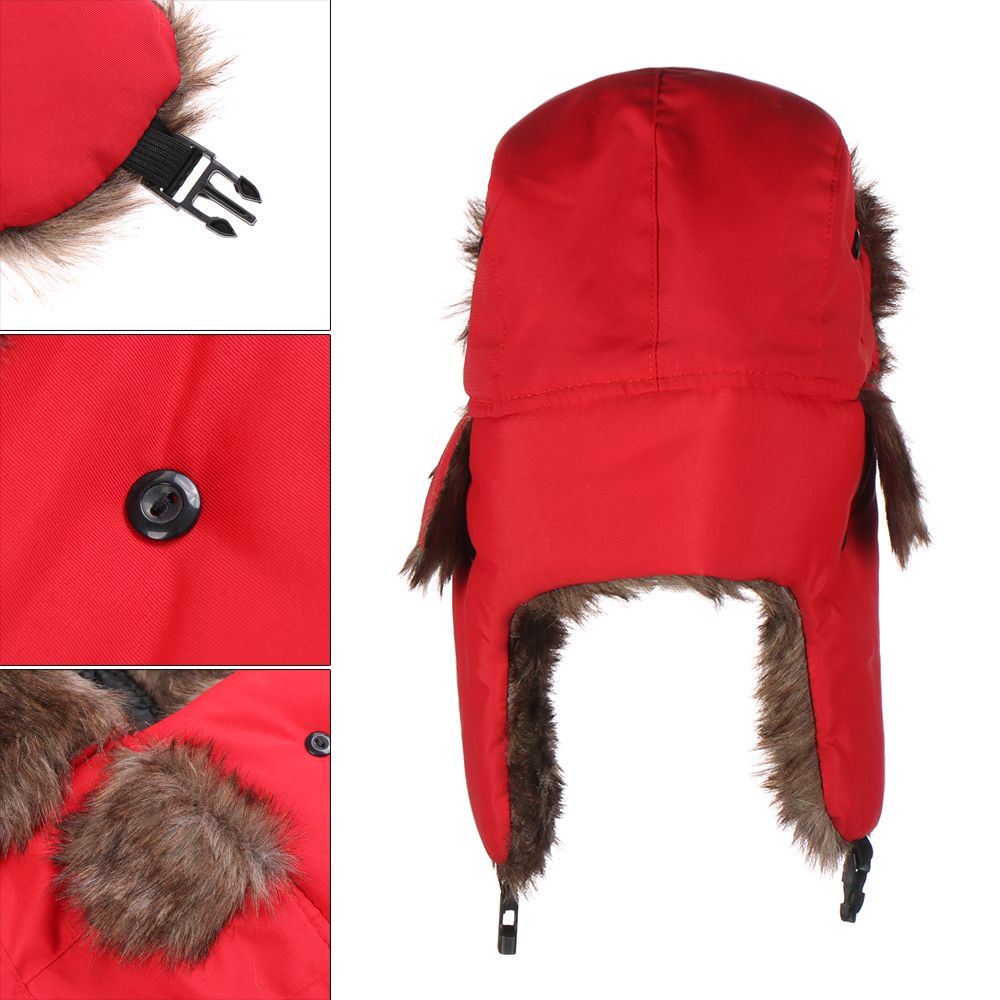 Trapper Hat Ear Flap - 暖かい耳当て付きトラッパースキーハット、冬用帽子、ロシアのウシャンカ、冬用キャップ