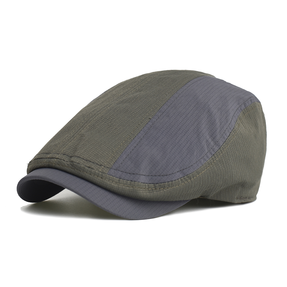 Newsboy Cap Ivy - 春夏通気性薄型ニュースボーイキャップ男性女性ファッションカジュアルベレー帽フラットアイビーキャップソフトソリッドドライビングピークキャップユニセックス