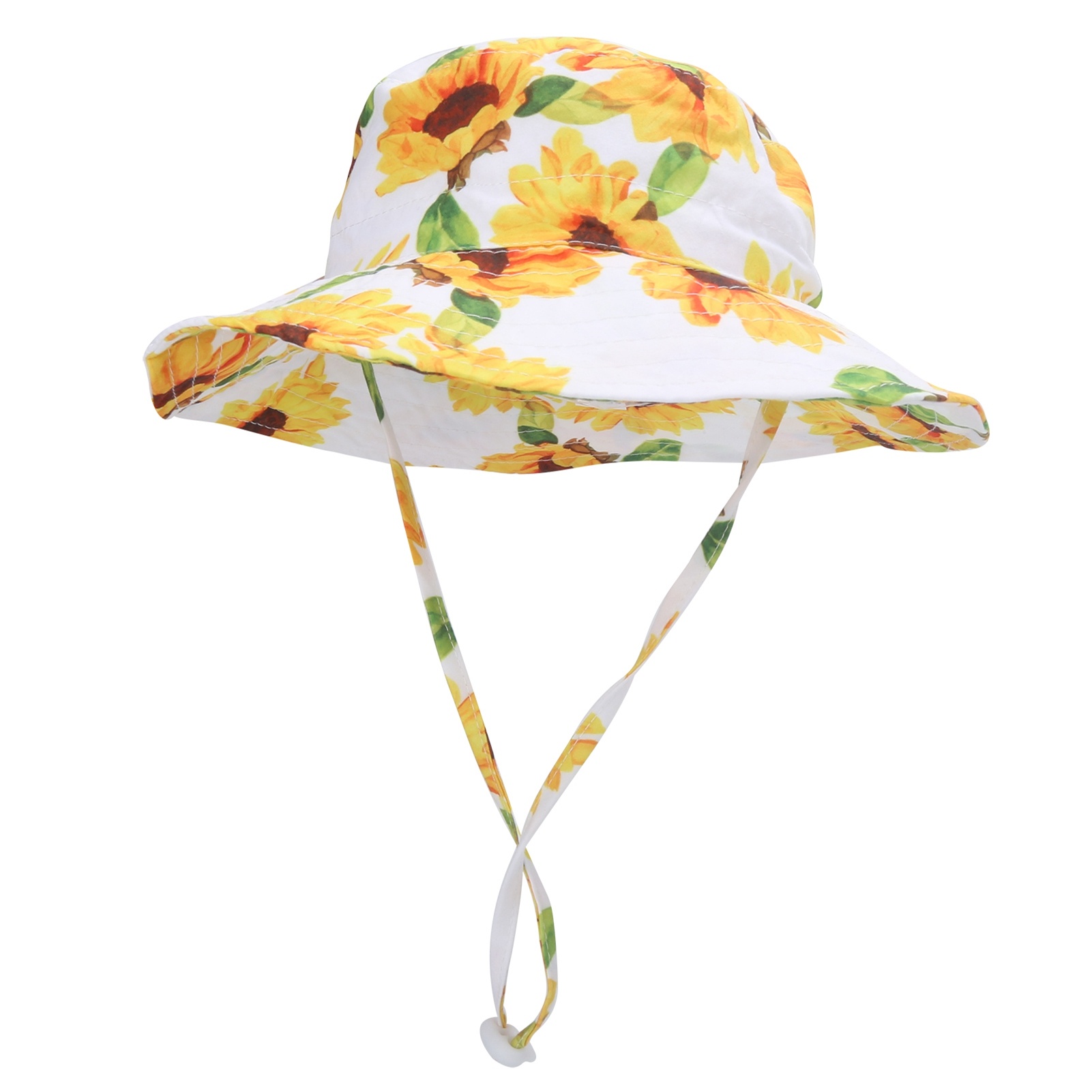 Bucket Hat Cotton - ベビービーチサンハット通気性のあるファッショナブルな花柄子供用アウトドアバケットハット