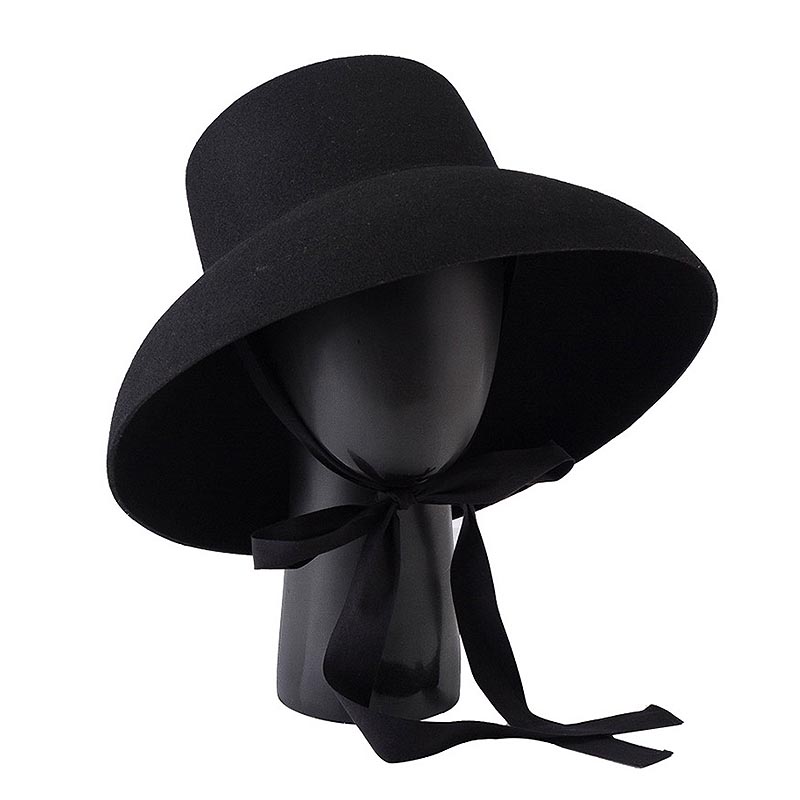 女性のためのレトロなスタイルのウールの帽子,広いつばの広い冬 - Fedora Hat Wool のレビューと価格