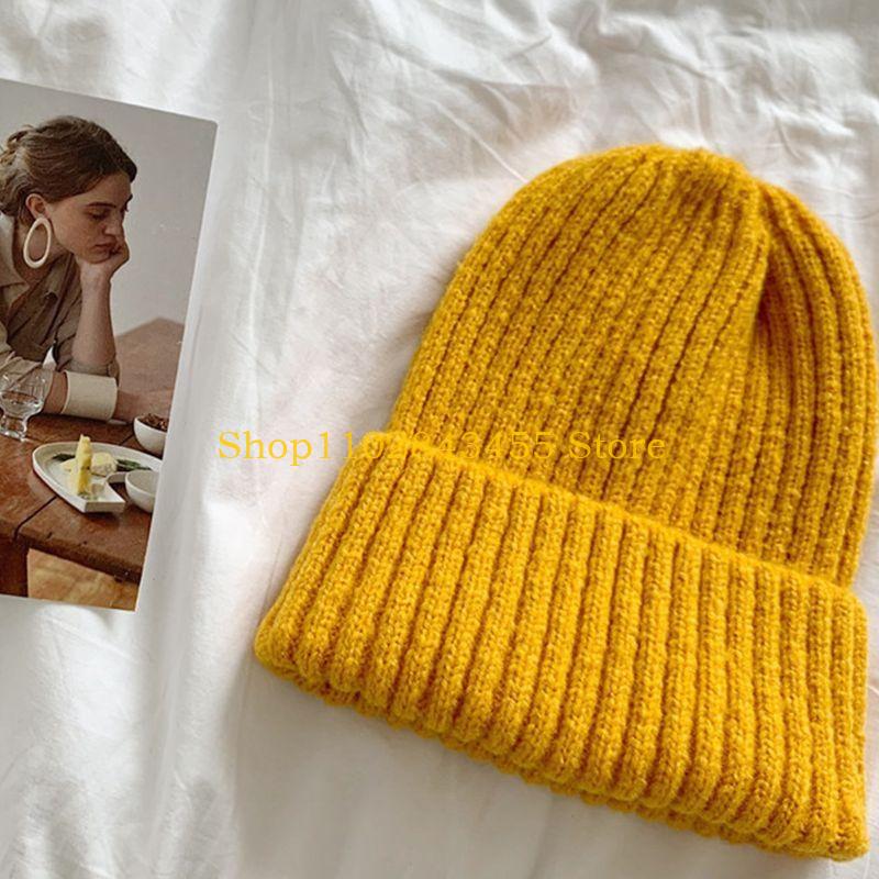 49MC ユニセックス冬リブニットビーニー帽子ソリッドキャン - Beanie Cuffed Knit のレビューと価格