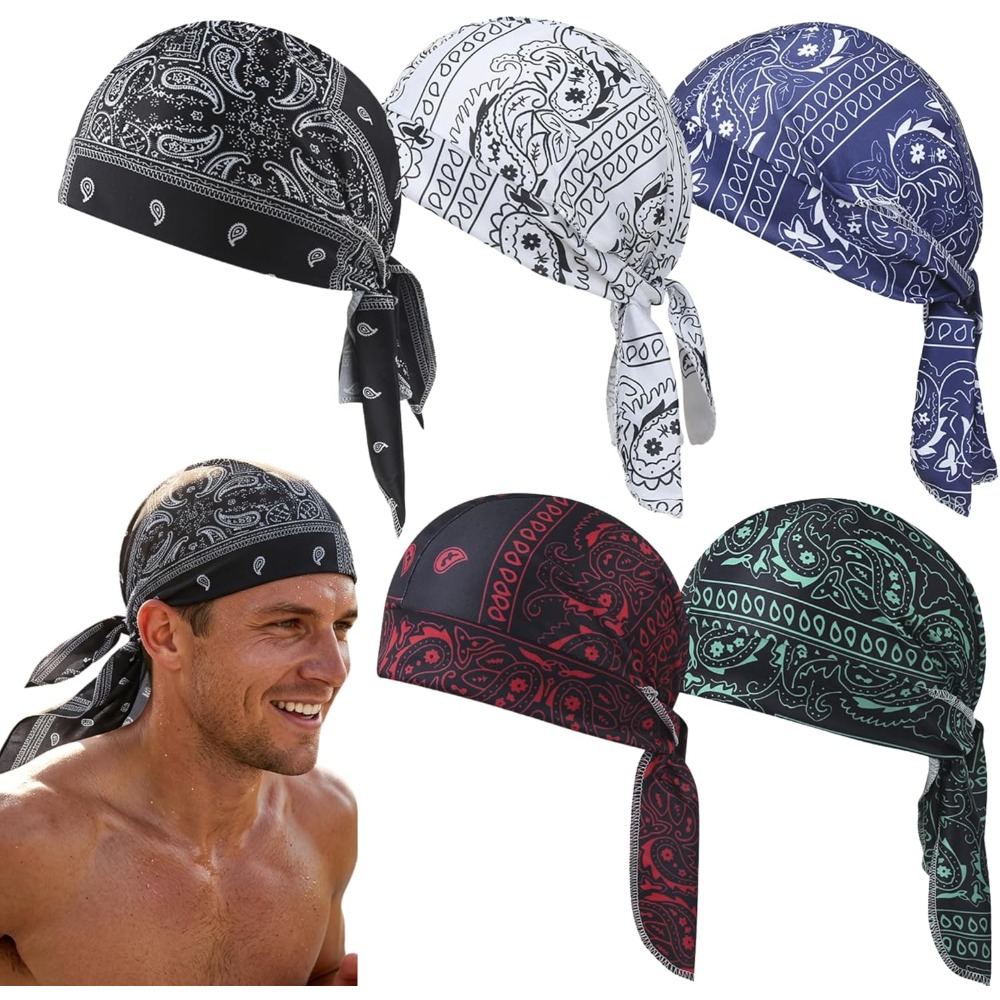 1-5 個冷却スカルキャップヘルメットライナー通気性汗吸収ヘ - Skull Cap Helmet Liner のレビューと価格