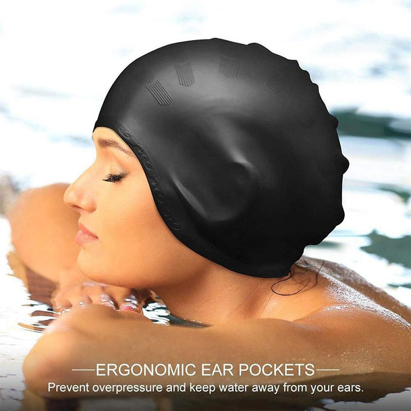 大人水泳キャップ男性女性シリコーンプールキャップ耳保護入浴帽 - Swim Hat Silicone のレビューと価格