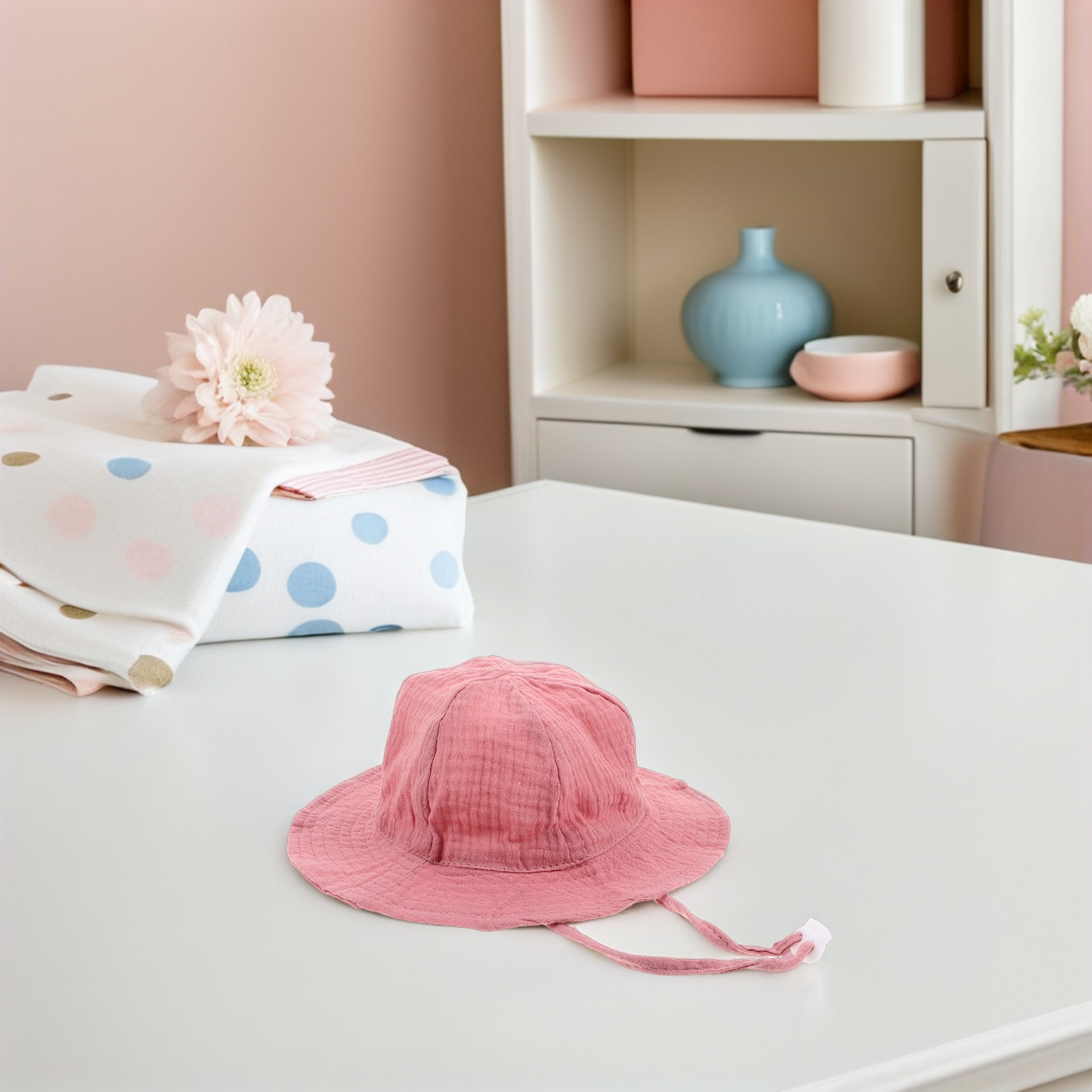 幼児用日よけ帽子 コットンバケットスタイル 通気性 軽量 広 - Bucket Hat Cotton のレビューと価格