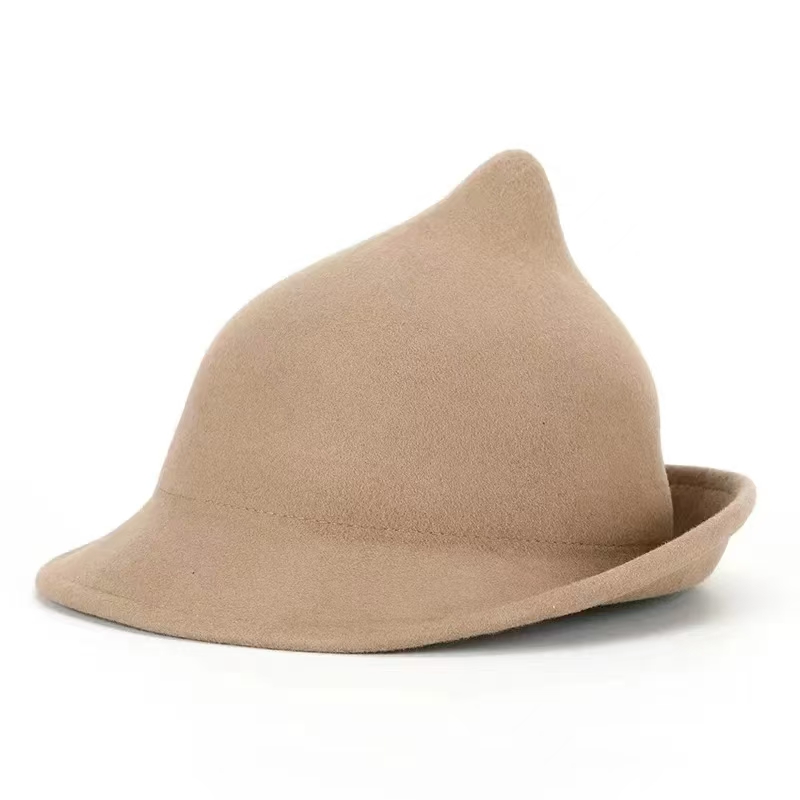 2025 100% ウール現代魔女帽子ハロウィン冬厚く暖かい - Fedora Hat Wool のレビューと価格