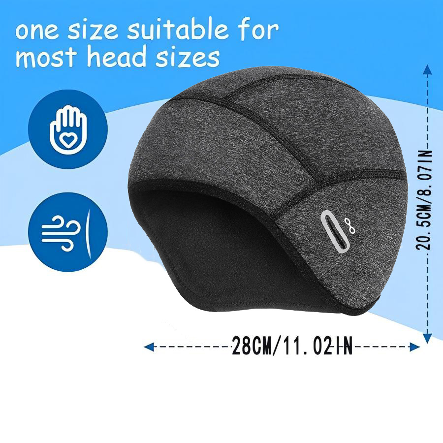 ユニセックス防風サーマルフリーススカルキャップ耳カバー付き暖 - Skull Cap Helmet Liner のレビューと価格