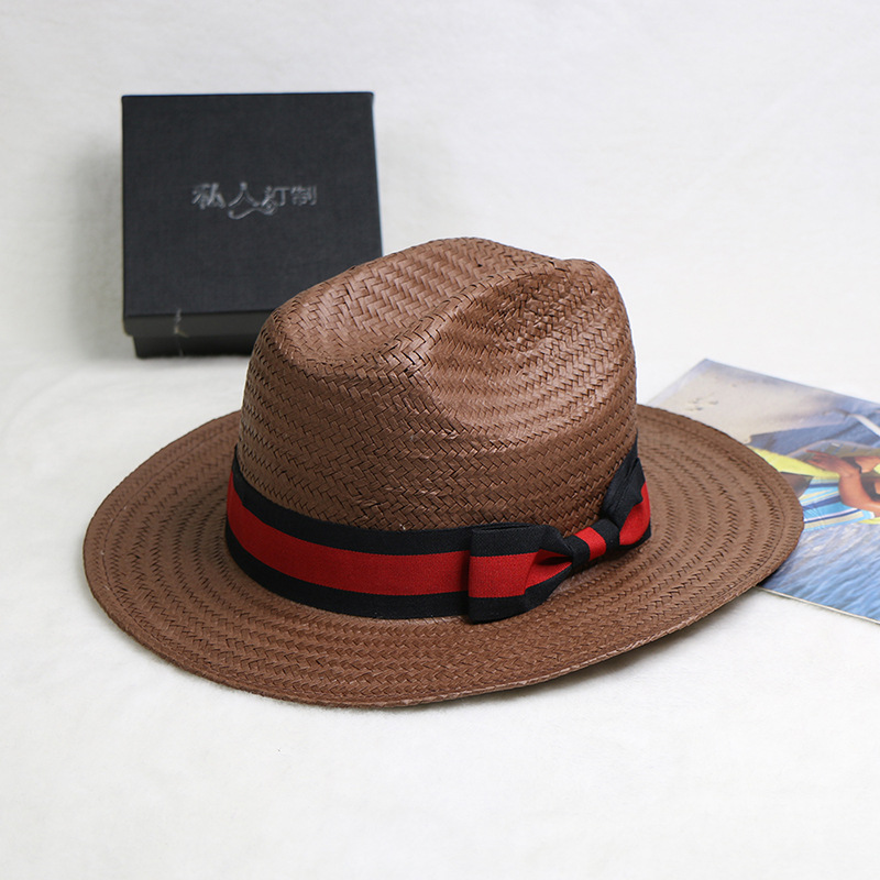 手織り麦わら帽子 ジャズ カウボーイ スタイル ビーチ 休暇 - Cowboy Hat Straw のレビューと価格