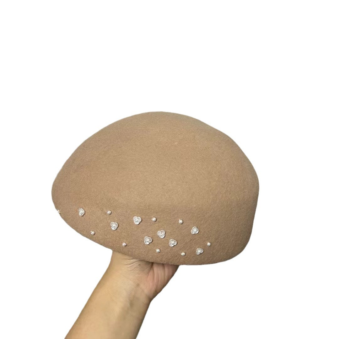 女性用英国ウールベレー帽,社交スタイル,フレンチエントリー, - Beret French Wool のレビューと価格
