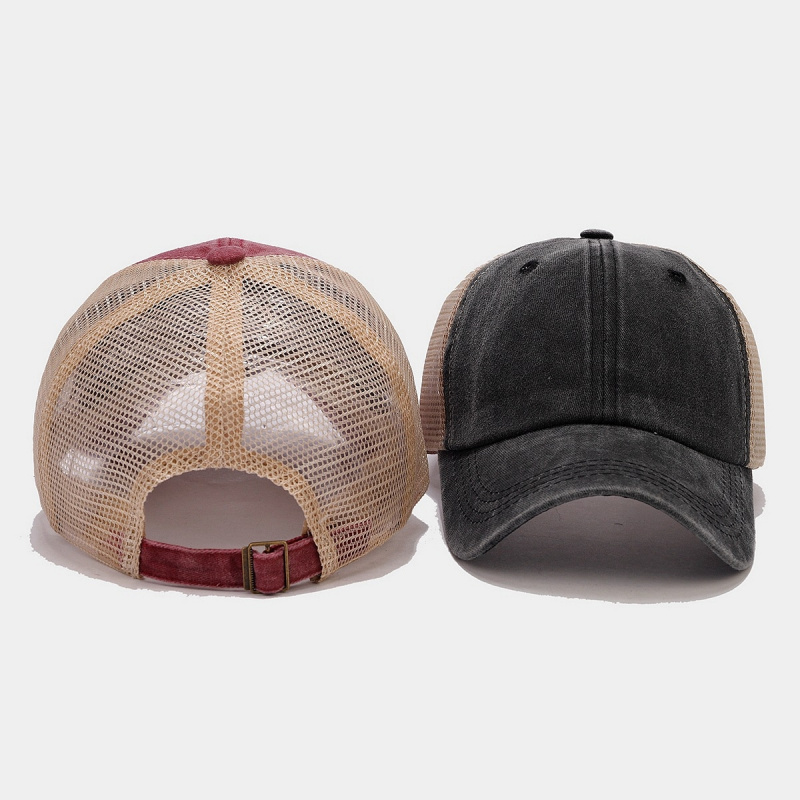 ヴィンテージウォッシュドデニムメッシュバックトラッカーハット - Trucker Cap Mesh のレビューと価格