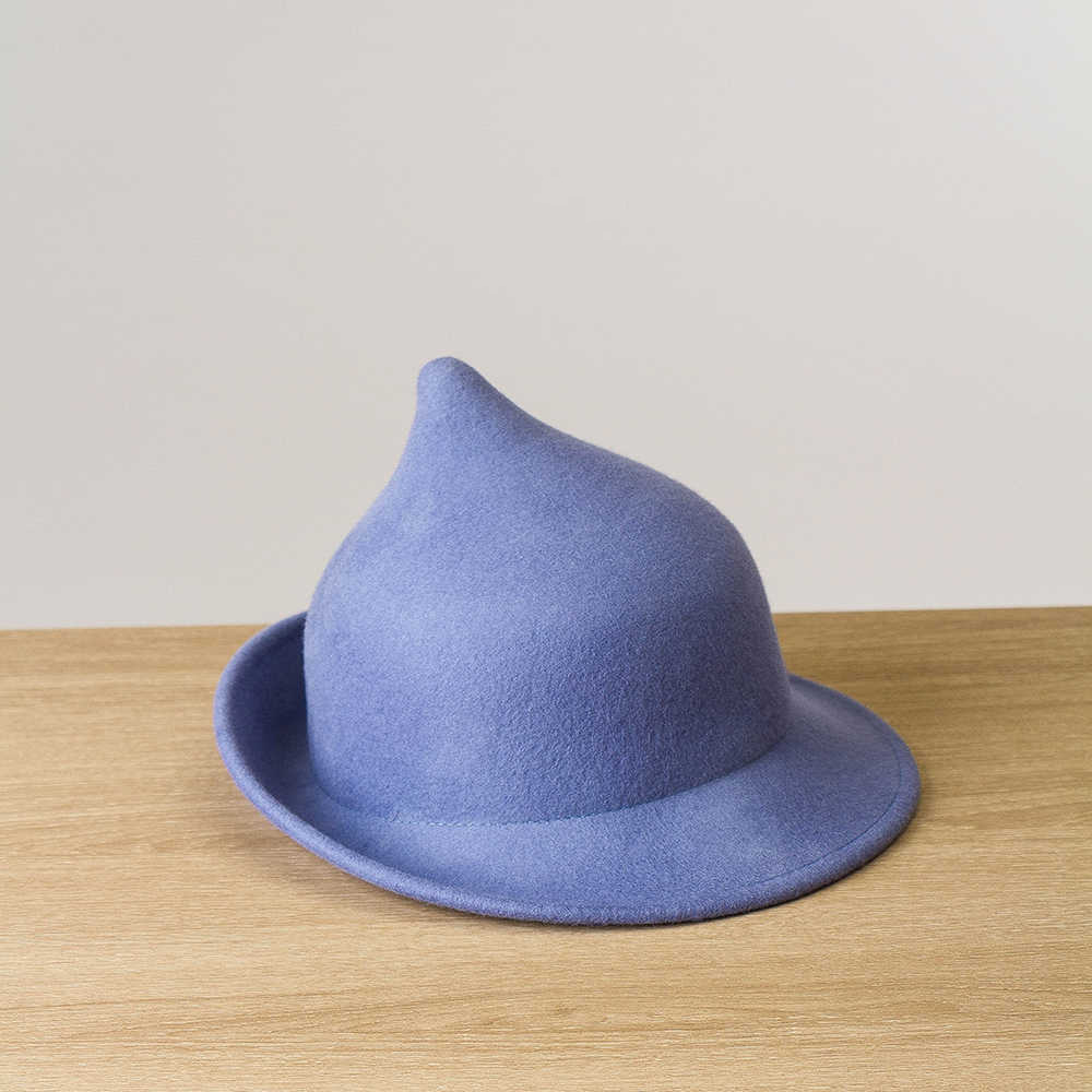ファッショナブルな魔女 100% ウール尖った魔女帽子ロール - Fedora Hat Wool のレビューと価格