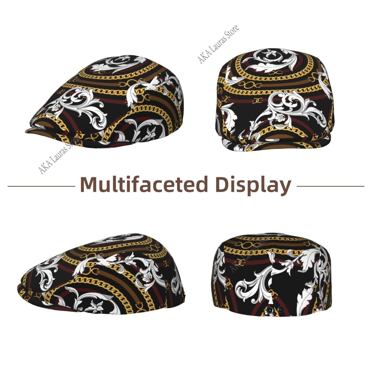 ニュースボーイキャップ ゴールド バロック ヴィンテージ カ - Newsboy Cap Ivy のレビューと価格