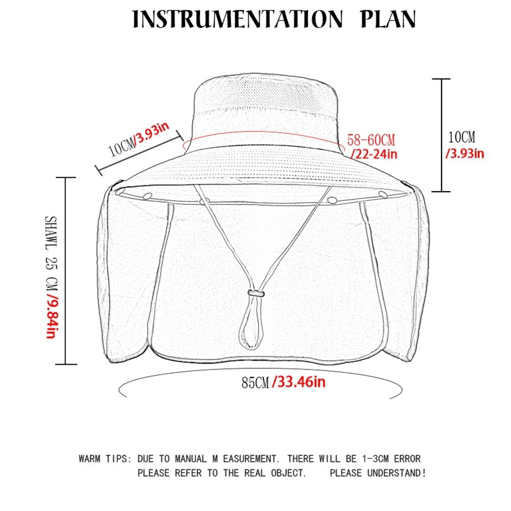 ファッション布男性用サンハット大きなつば取り外し可能なショー - Bucket Hat Cotton のレビューと価格