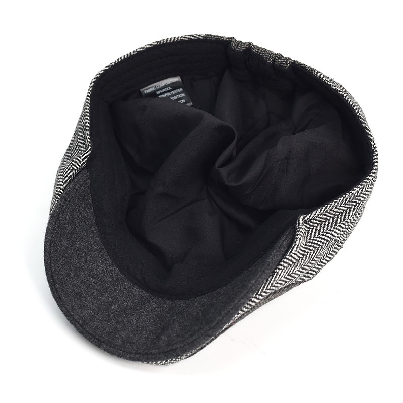 ハイエンドクラシックメンズパッチワークキャスケット帽子アイビ - Newsboy Cap Ivy のレビューと価格