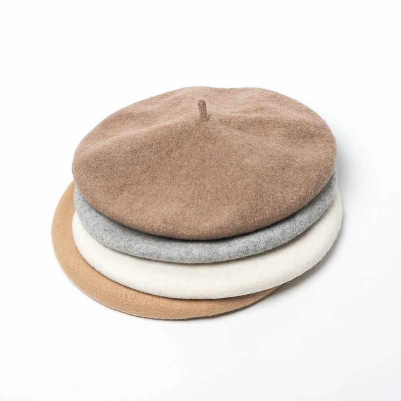 男性女性軍事陸軍兵士帽子男性ウールベレー帽制服キャップ春冬レ - Beret French Wool のレビューと価格