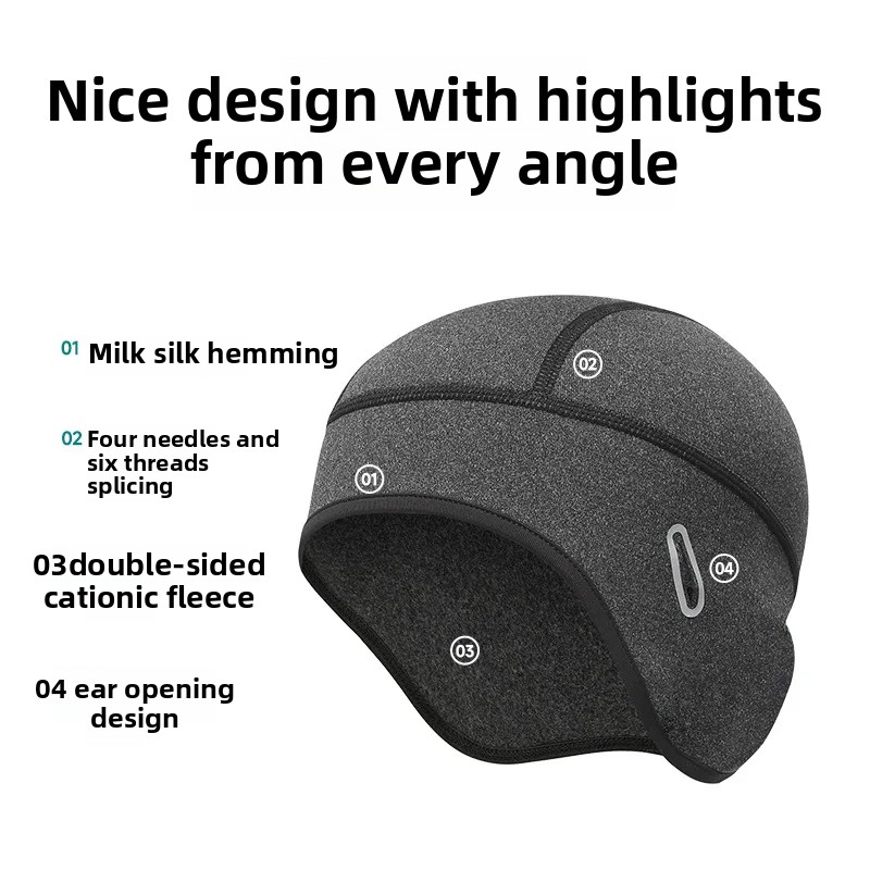 冬用サイクリングウォームキャップ MTBヘルメットライナー  - Skull Cap Helmet Liner のレビューと価格
