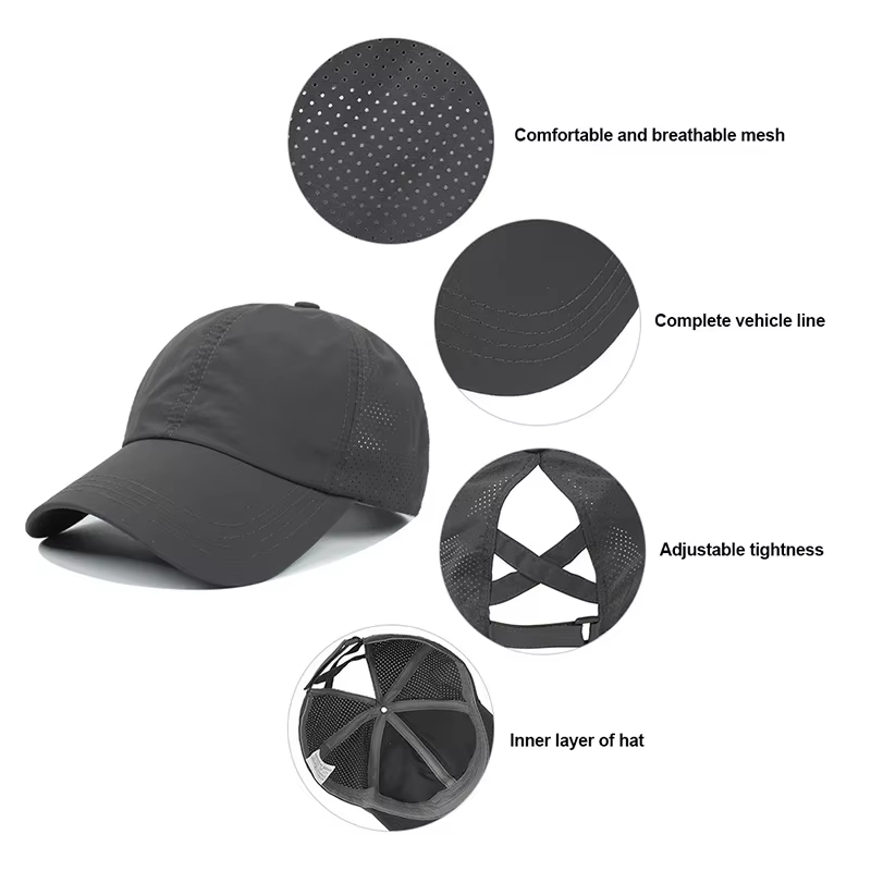 夏用無地野球帽 ゴルフウェア レディース スポーツ レジャー - Baseball Cap Structured のレビューと価格