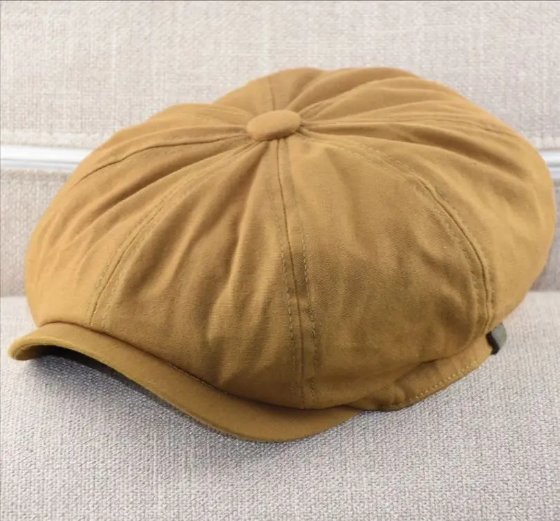 プラスサイズ メンズ ニュースボーイ フラットキャップ 10 - Newsboy Cap Ivy のレビューと価格