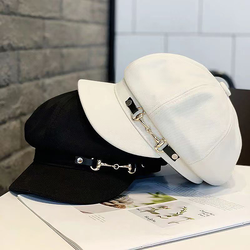 冬の女性ベレー帽女性レトロベレー帽キャップ女性のための帽子ボ - Dad Hat Cotton のレビューと価格