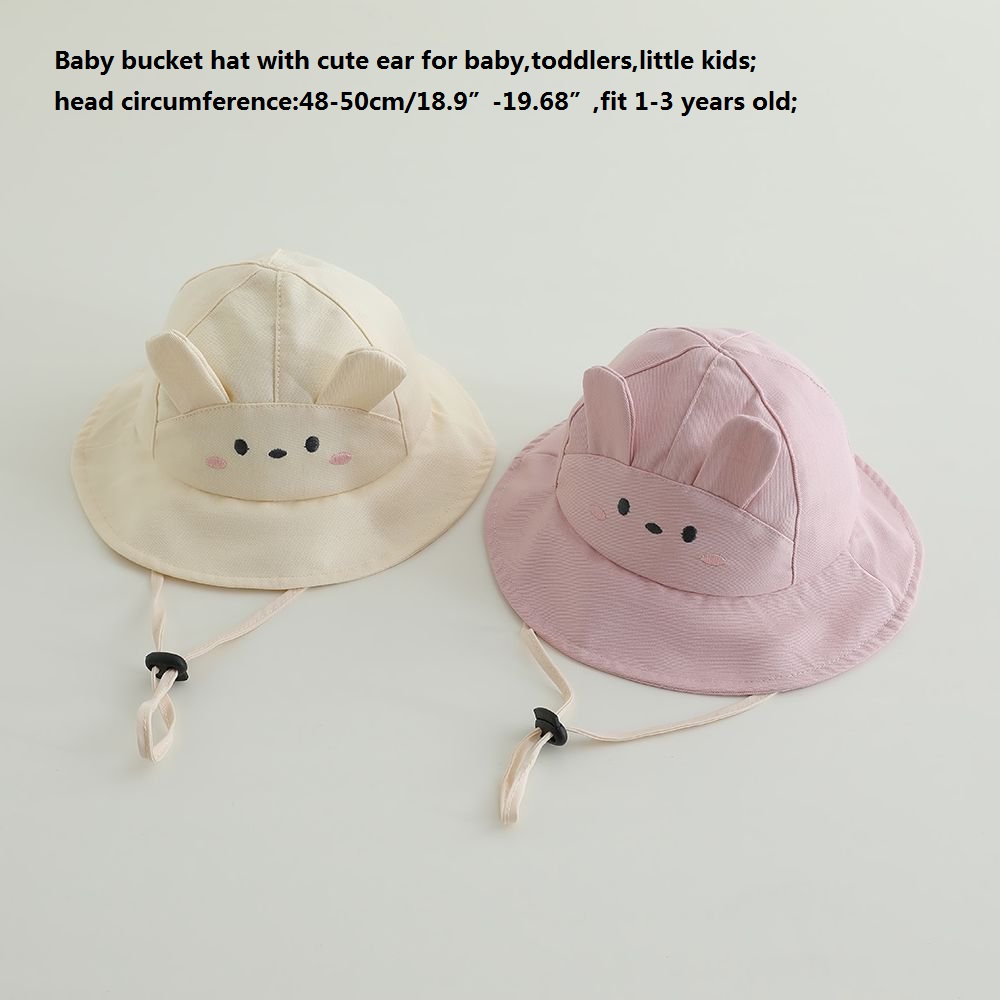 ベビーガールズサンハット 48-50cm コットンパナマキッ - Bucket Hat Cotton のレビューと価格