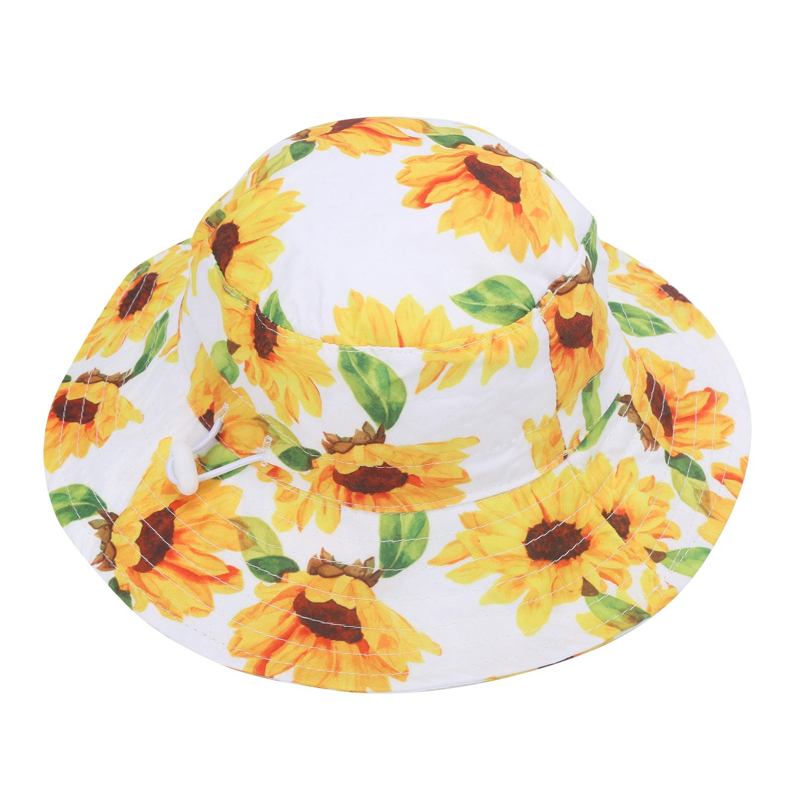 ベビービーチサンハット通気性のあるファッショナブルな花柄子供 - Bucket Hat Cotton のレビューと価格