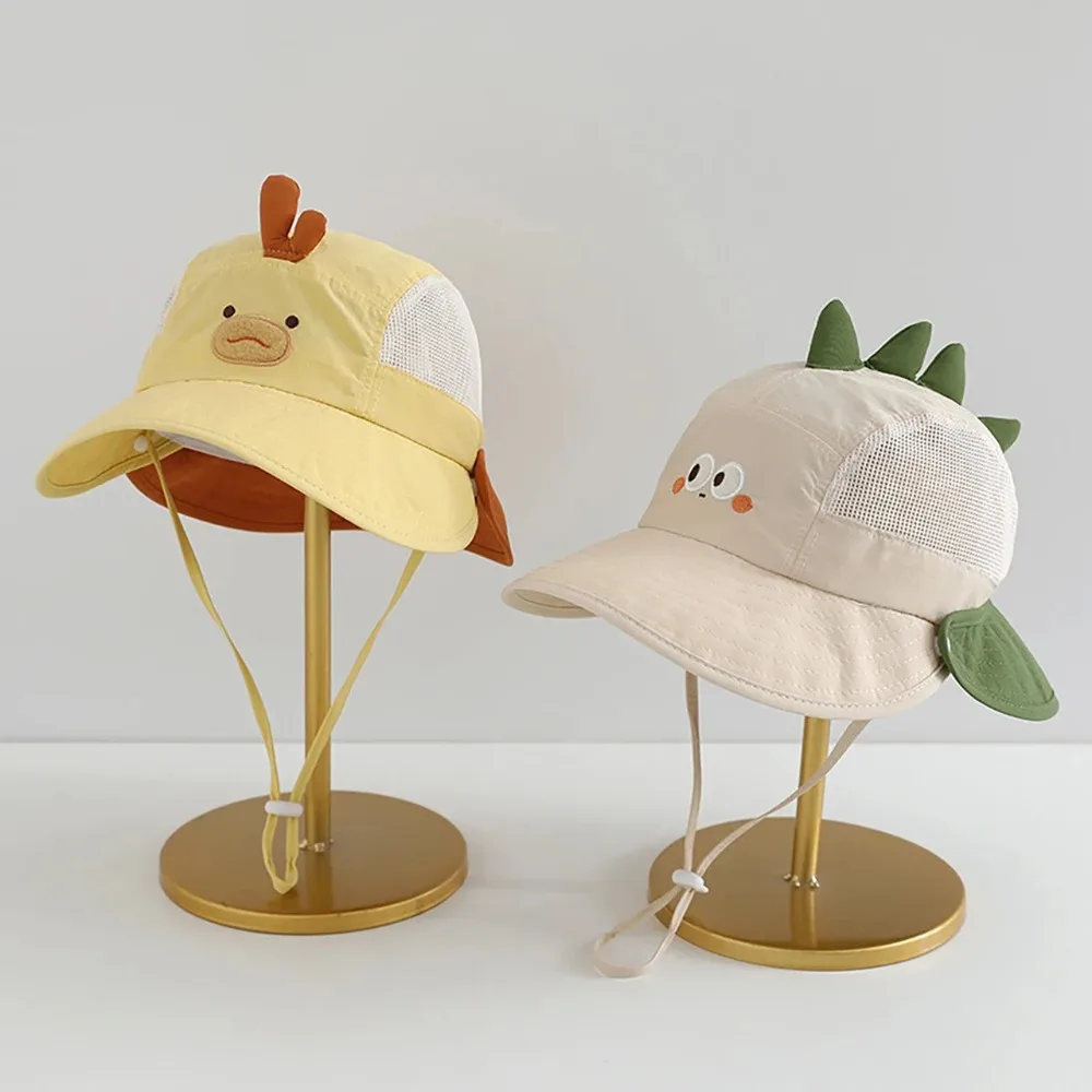かわいい漫画ベビー漁師帽子夏メッシュ通気性バケットハット幼児 - Bucket Hat Cotton のレビューと価格