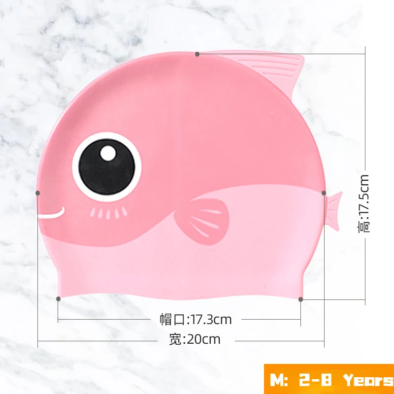 漫画のサメの形をしたかわいいシリコンの水泳帽,子供のための水 - Swim Hat Silicone のレビューと価格