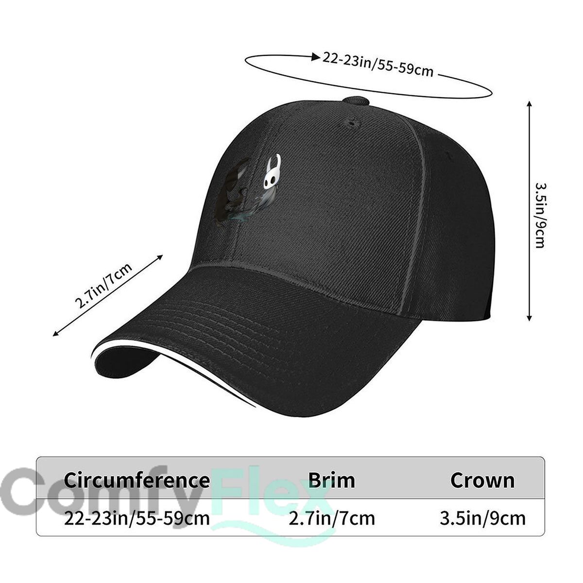 ホロウナイト＆ヴォイドエンティティイラスト ヒップホップハッ - Baseball Cap Structured のレビューと価格