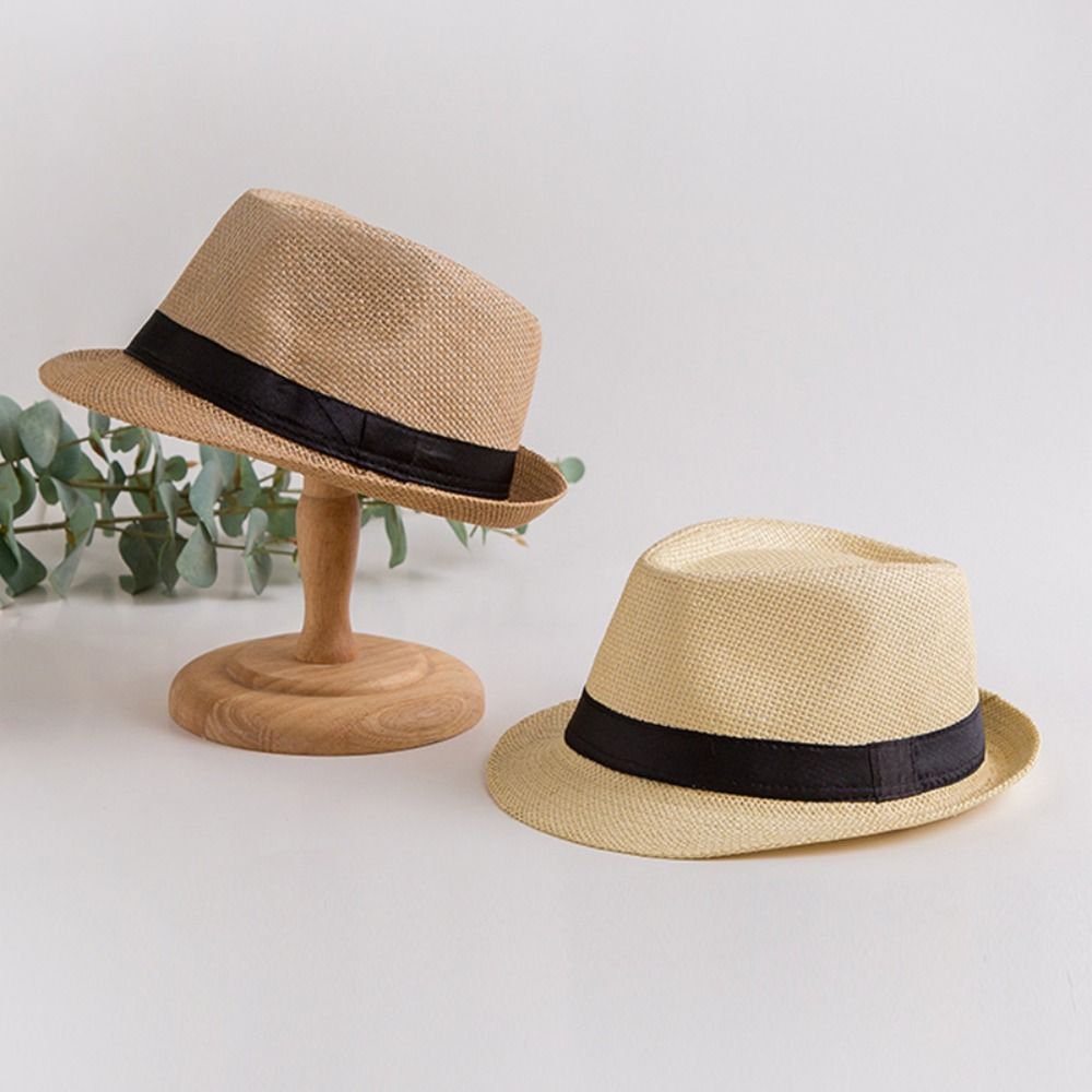 クールなヴィンテージメンズ麦わら帽子日焼け止めワイドブリムカ - Cowboy Hat Straw のレビューと価格