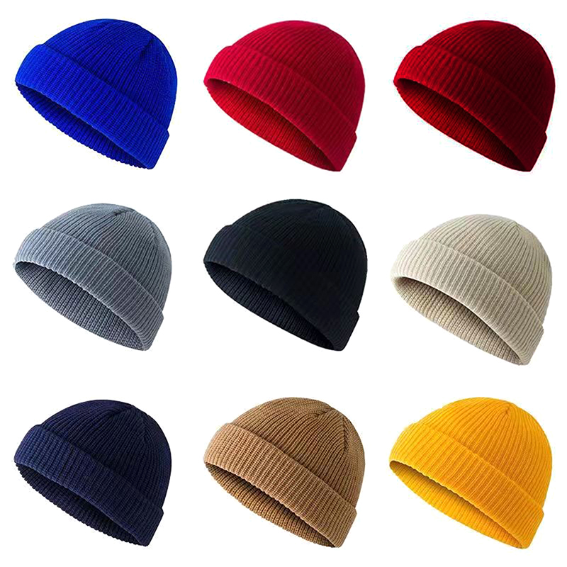 1個入り 冬用 暖かい ユニセックス ウール ビーニー帽 フ - Beanie Cuffed Knit のレビューと価格