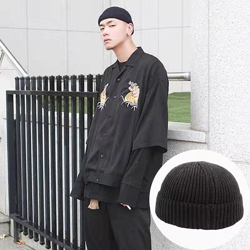 1個入り 冬用 暖かい ユニセックス ウール ビーニー帽 フ - Beanie Cuffed Knit のレビューと価格