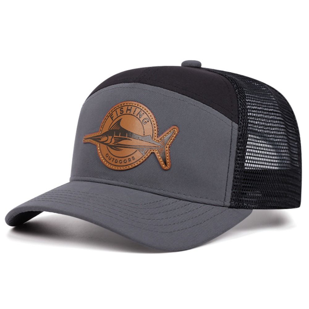 夏用サメ柄フィッシングキャップ 調節可能な7パネルスタイル野 - Trucker Cap Mesh のレビューと価格