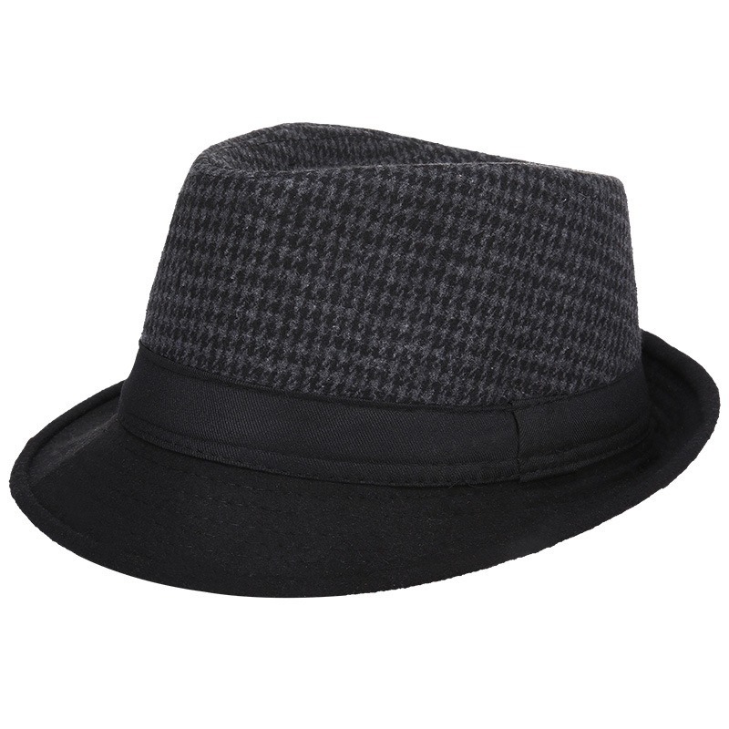 メンズ秋冬ウールフェドーラハット、暖かい防風ヴィンテージトリ - Fedora Hat Wool のレビューと価格
