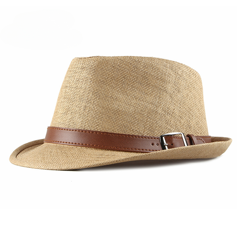 夏麦わら帽子男性韓国ファッション帽子女性サンバイザー英国レト - Fedora Hat Wool のレビューと価格