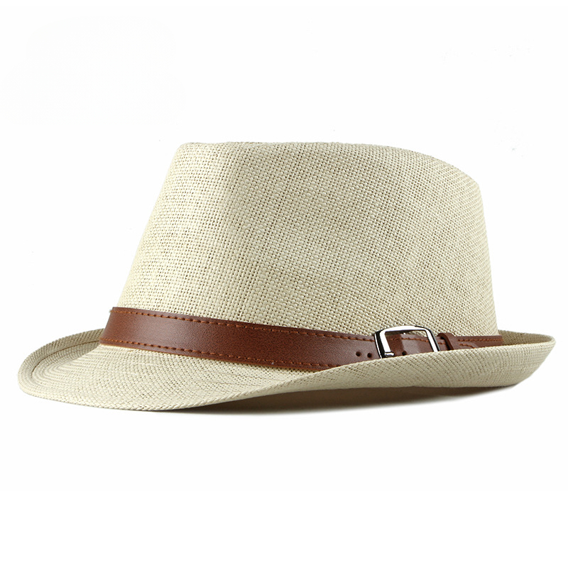 夏麦わら帽子男性韓国ファッション帽子女性サンバイザー英国レト - Fedora Hat Wool のレビューと価格