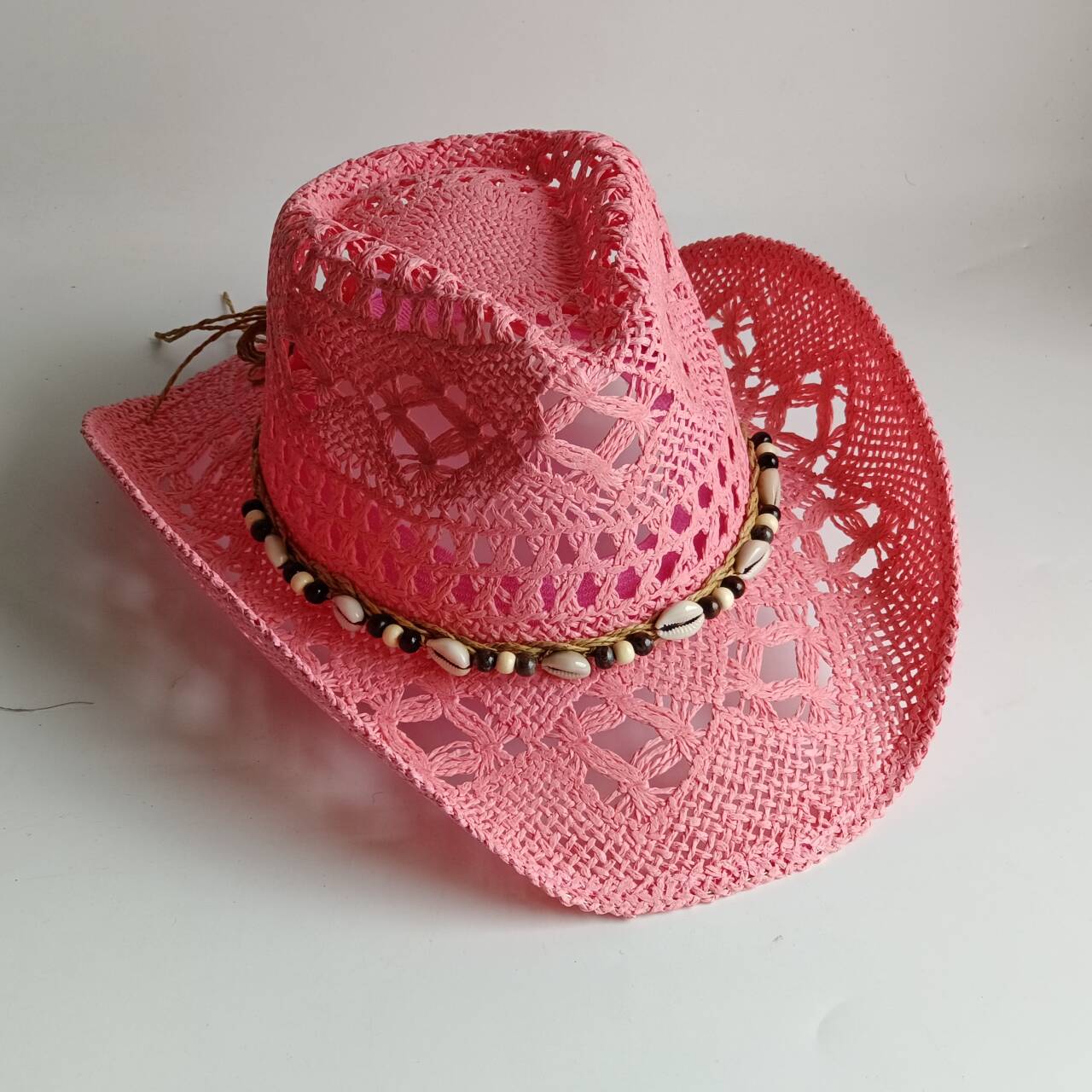 ピンクのカウボーイ麦わら帽子、手作りのカウボーイ麦わら帽子、 - Cowboy Hat Straw のレビューと価格
