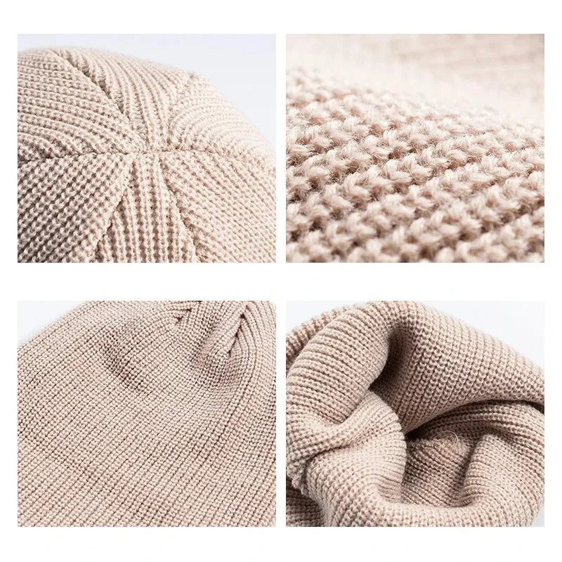 冬ニット帽子暖かい屋外スポーツ防寒ランニングビーニーキャップ - Beanie Cuffed Knit のレビューと価格
