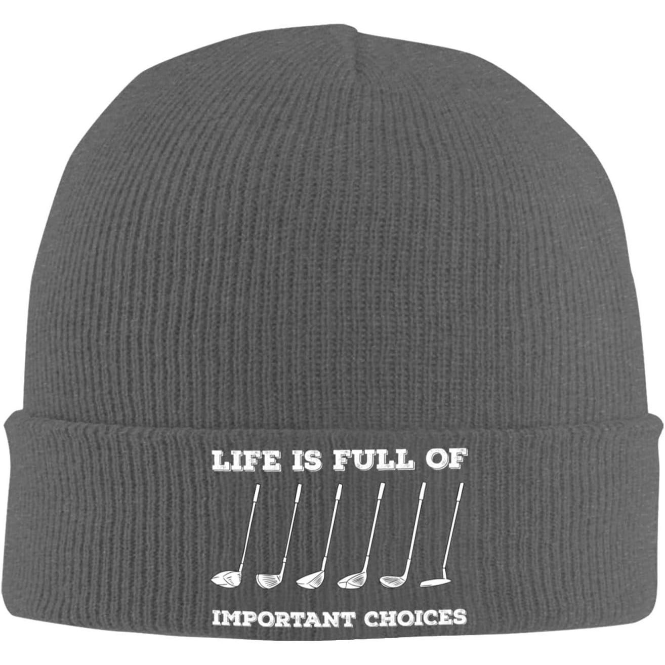 人生は重要な選択がいっぱいです メンズ レディース 冬用 ソ - Beanie Cuffed Knit のレビューと価格